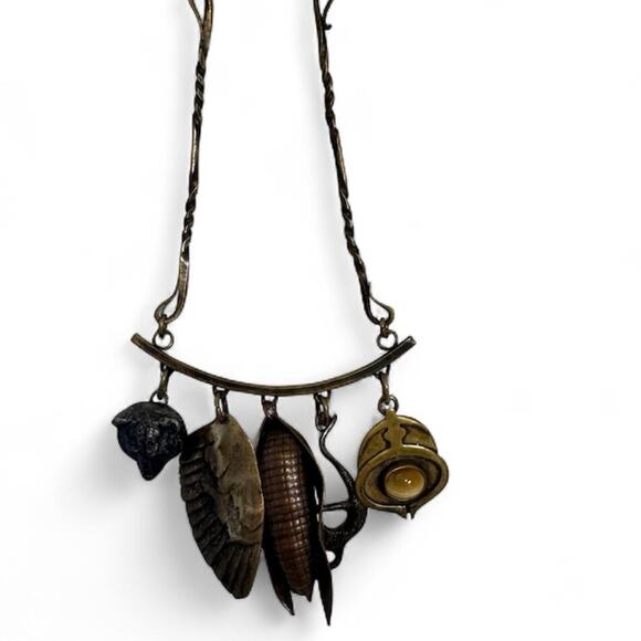 Penca De Balangandan Metal Charms Vintage Necklace Traditional Jewelry